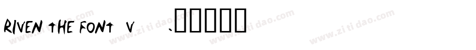 Riven The Font (v3.0)字体转换